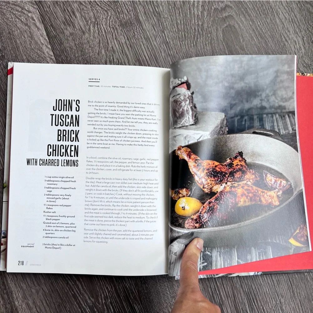 Chrissy Teigen CRAVINGS Hardcover Cookbook Comfort Food Recipes NWOT